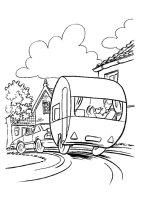 A coloring page of bassie and adriaan